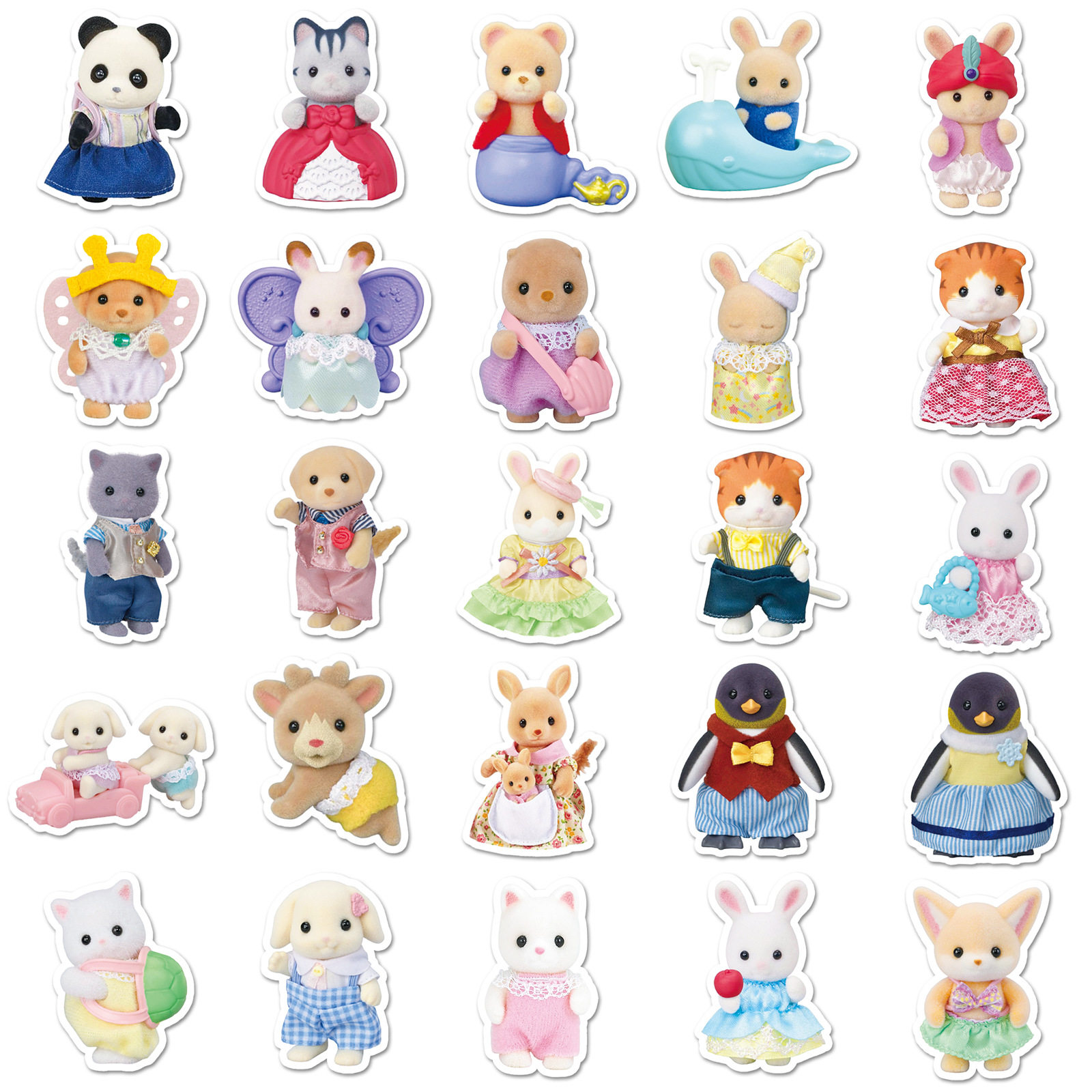 Creative 101 Graffiti Stickers Cartoon Cute Toys Decoration Water Cup Phone Case Handbook DIY Stickers