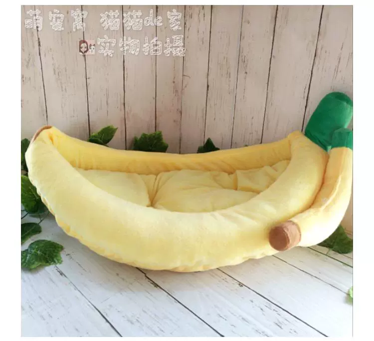 Banana pet tổ mèo giường Teddy gấu chó nhỏ nhà chó schnauzer chó kennel hàng ngày cần thiết có thể tháo rời và có thể giặt - Cat / Dog hàng ngày Neccessities
