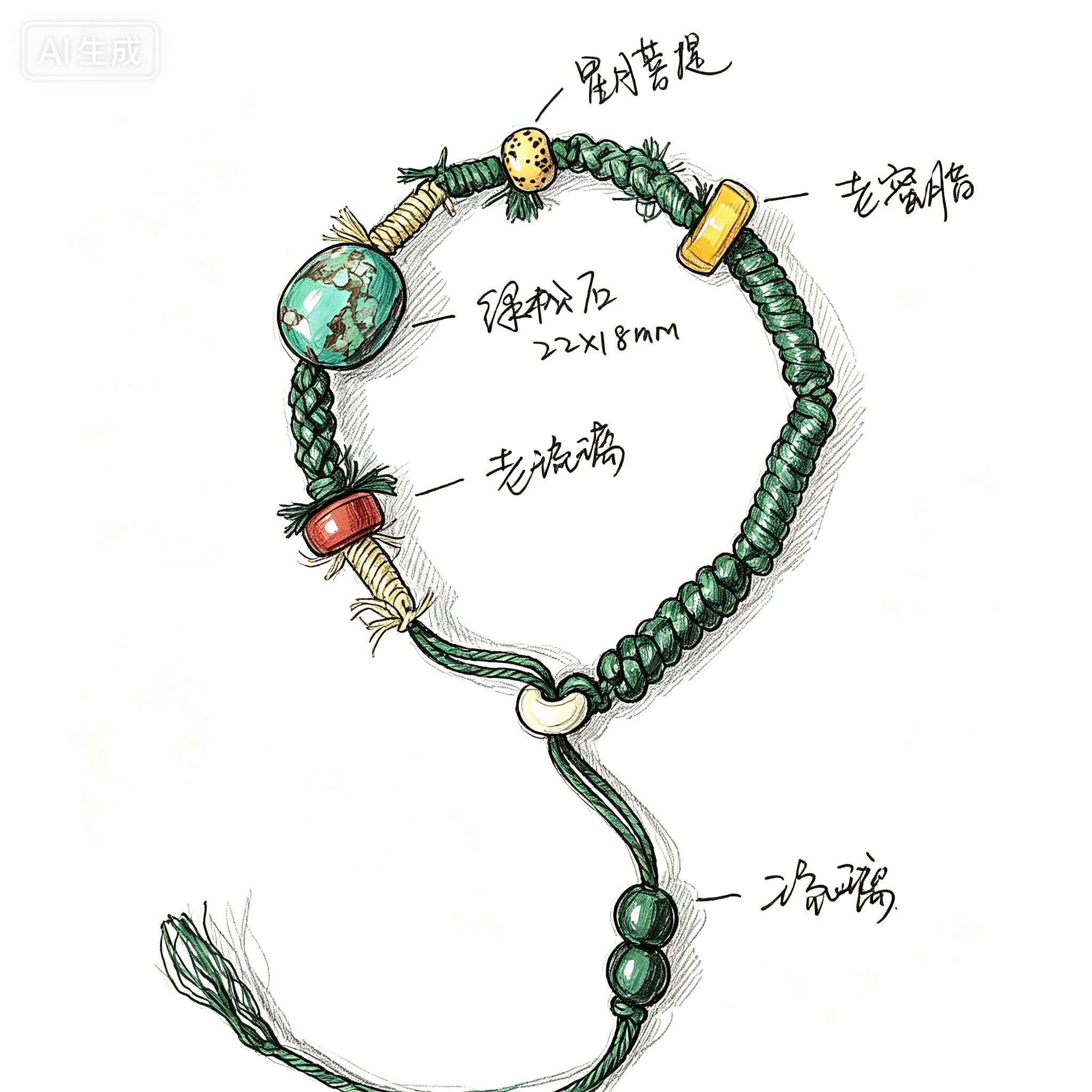 一婵手作饰品馆的LOGO