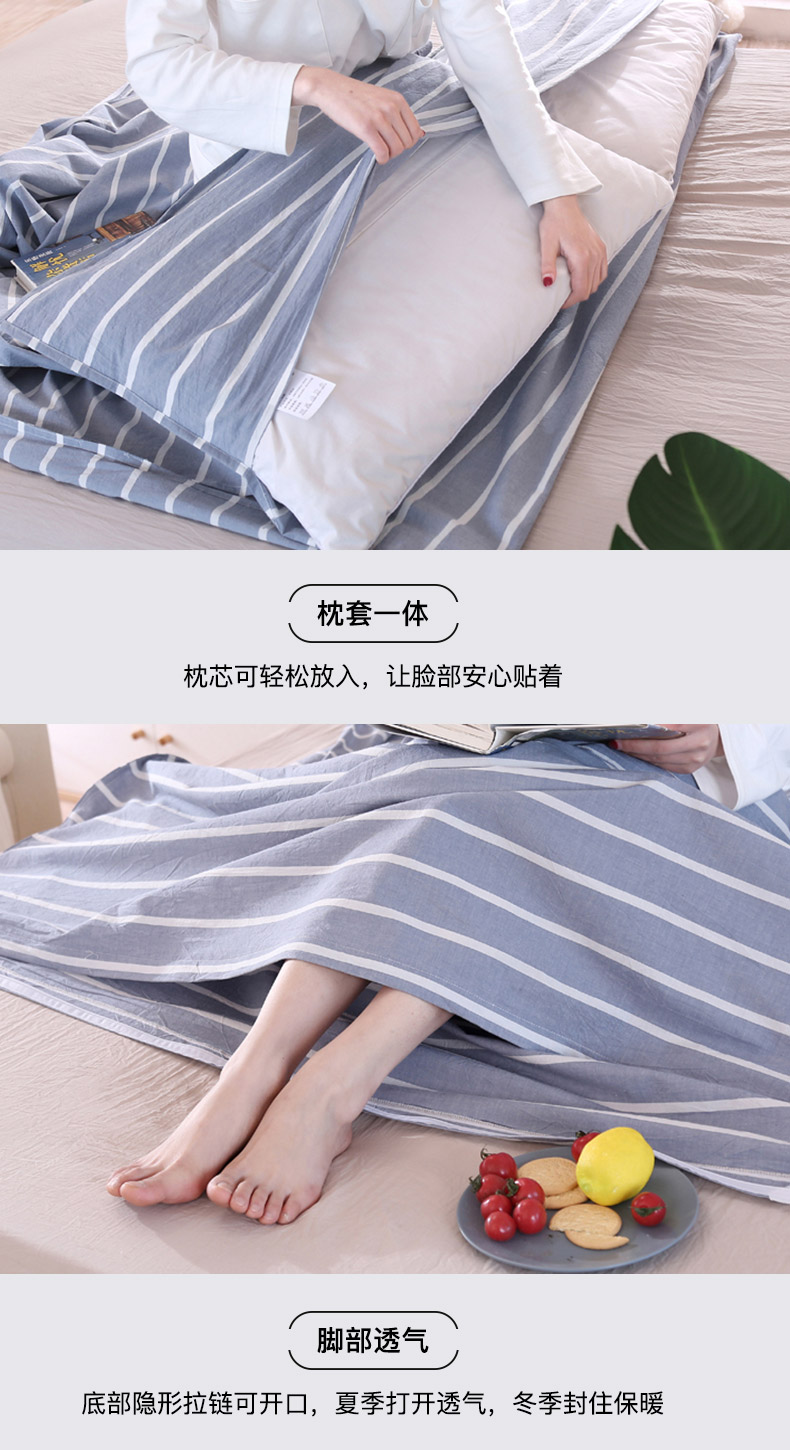 Cotton xách tay bẩn túi ngủ khách sạn du lịch quilt người lớn ra duy nhất đôi bông trải giường trải giường