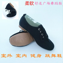 Adults Men And Women Outdoor Squares Dance Shoes Bull Gluten Bottom Indoor Fitness Soft Bottom Shoes Ballroom Light Comfort Dancing Shoes