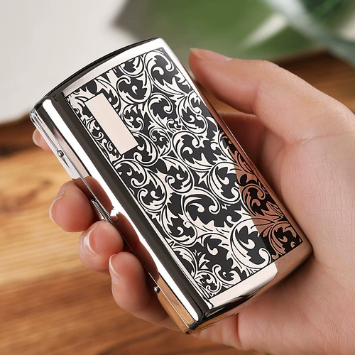 Ультратонкий портативный медный портсигар, креативная металлическая коробка