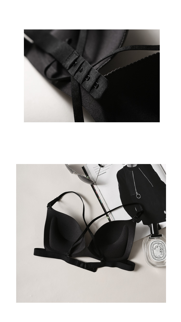 Nhật bản mùa xuân bikini loại không có vòng thép không có dấu vết thu thập ba chiều dày tam giác cup áo ngực đồ lót sexy vẻ đẹp trở lại