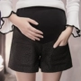 Bà bầu mặc quần short 2018 quần legging mới trong mùa thu đông mặc quần nâng bụng quần ống rộng quần bà bầu mùa thu quần tất bầu