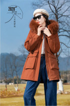 Yulang 2028 womens second phase New Yulang down jacket 90% 2028 casings without hair collar removal