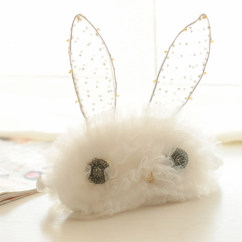 Teenage Girl Fairy Handcrafted Solid Lace String Beads Dress Draped Girl Lace Rabbit Shading Sleep Blindfold