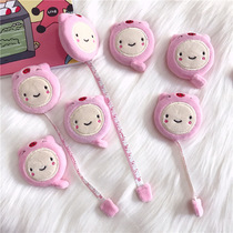 Plush retractable tape measure Cute cartoon student measuring clothes ruler Mini soft ruler measuring measurements of clothes