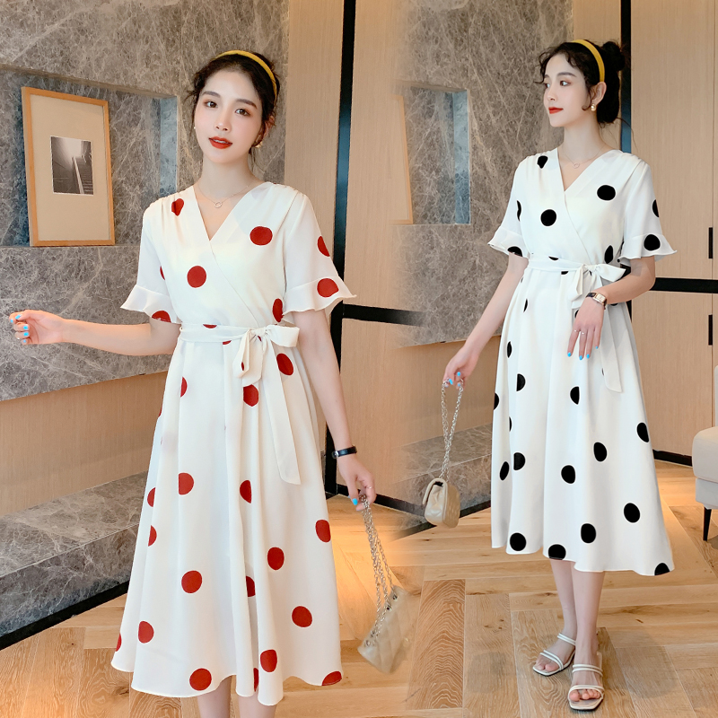 Pregnancy Woman Dress Summer Clothing Out Breastfeeding Skirts Summer Tide 2022 Summer Spicy Moms Fashion Suit Snowspun Pregnant Women's Ocean Dress