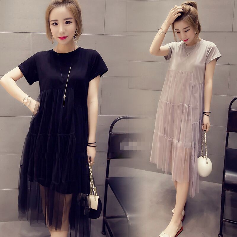 Pregnancy Woman Dress Summer Dress Dress Foreign 2022 Spring and autumn Tidal Hot Mother Personality Pregnant Woman Summer Dress Ocean Dress Summer