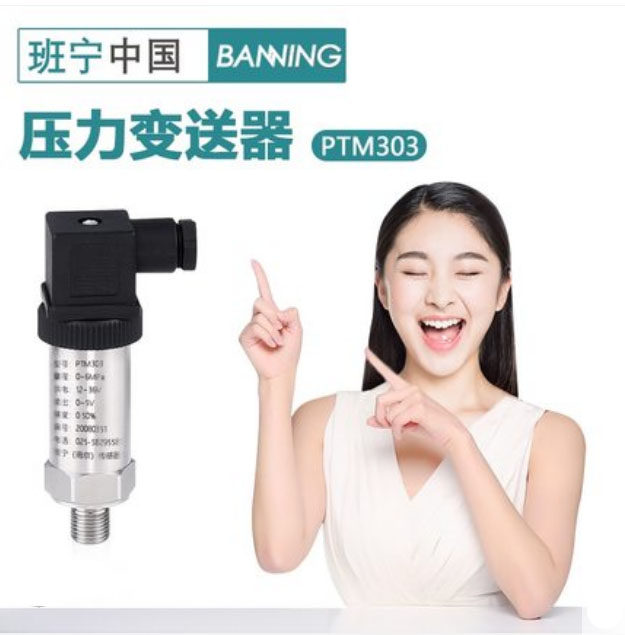 Banning PTM303 diffusion silicon digital display transmitter 4-20mA oil pressure hydraulic intelligent water pressure sensor spot