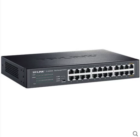 TP-LINK 24 Gigabit Switch SG1024DT Network Monitor Tplink Internet Cafe VLAN VLAN Сбор веб -управления скоростью скорости QOS Monitor 1000M Gigabit Gigabit Switch