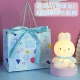 Маленький ночной фонарь-голубный кролик (отправить синий цветочный jiebag)