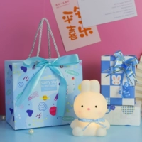 Маленький ночной фонарь-голубный кролик (упаковка с голубыми цветами для покрытия цветов)