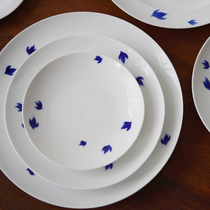 Selective scientist swallow series Jingdezhen high temperature porcelain hand-painted blue and white dishes home set custom new Chinese style