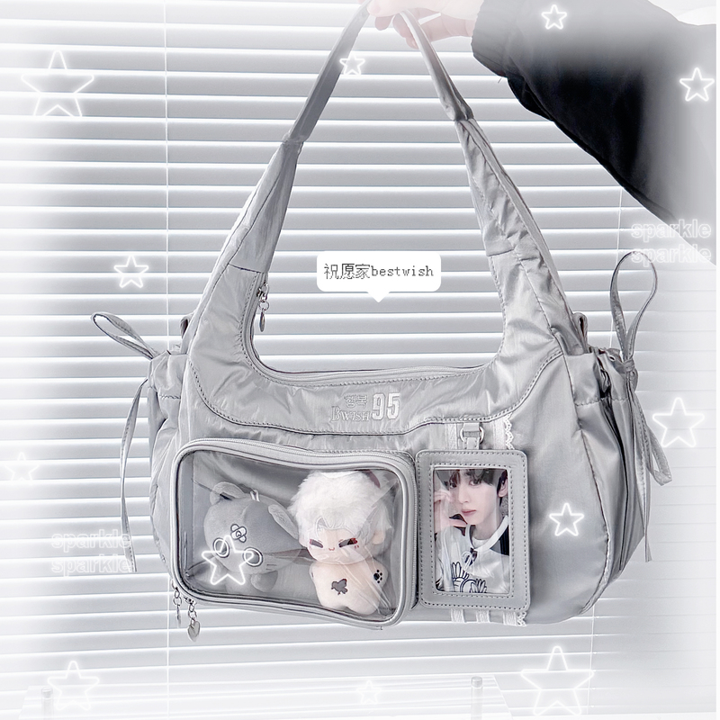 Wishing Home Original Con Di Tong Korean Style Adidas-Inspired Pain Bag No Attributes Star-Chasing Single Shoulder Crossbody Girl's Doll Bag