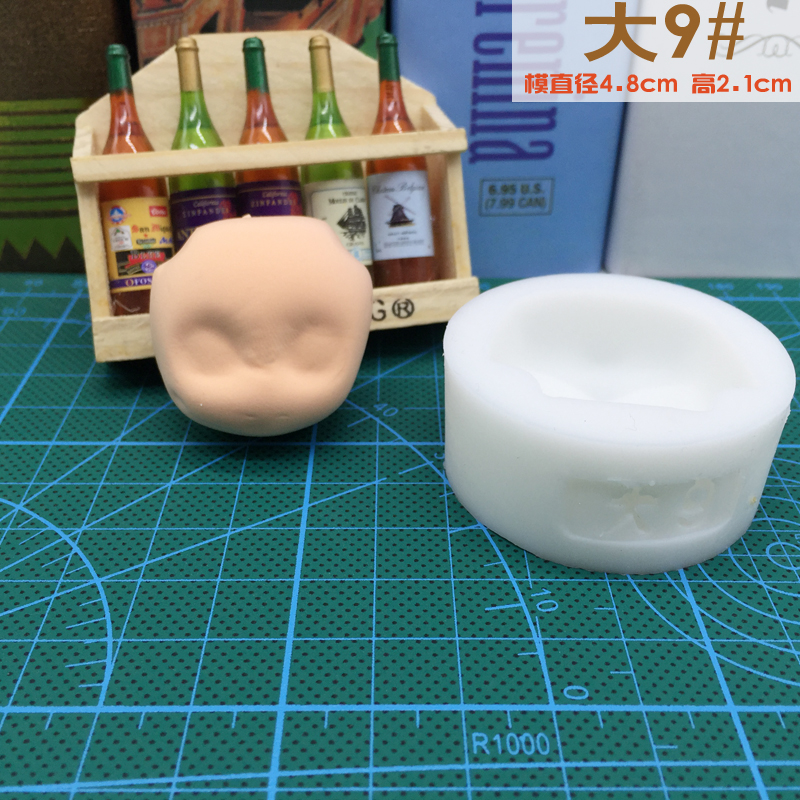 Hyun Xicheng Silicone mặt màu đất sét siêu nhẹ đất sét DIY phụ kiện dụng cụ cầm tay làm bằng tay khuôn - Tự làm khuôn nướng khuôn bánh trung thu