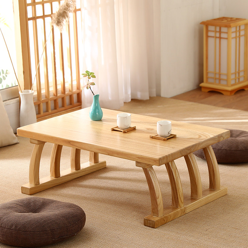 Japanese-style Zen antique tea table Japanese-style tatami small table sitting low table home kang table bay window small coffee table