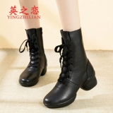 英之恋 Туфли, обувь, танцующие ботинки, 2023, осенние, тренд сезона, из натуральной кожи, мягкая подошва