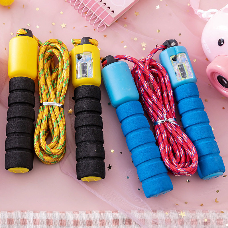 Children Skills Test Automatic Counting Seven Colorful Jump Rope Competitive Toys Primary And Middle School Students Fitness Competition Use Jumping Rope