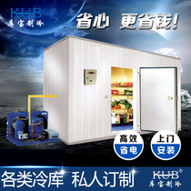 Small cold storage fruit and vegetable eggs and meat fresh storage refrigerated freezer Shanghai door-to-door installation of one-year warranty