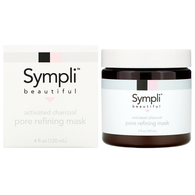 Spot Sympli Beautiful Activated Charcoal Pore Refining Mask 120ml Clean Blackhead