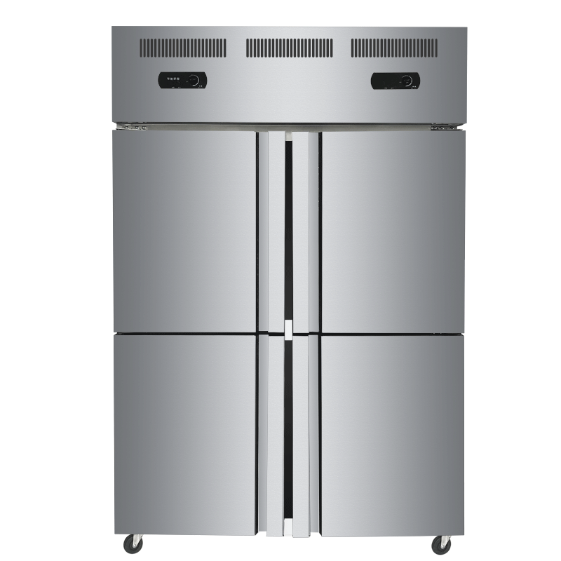 Four Doors Fridge Freezer Commercial Large Capacity Refrigerated Double Warm Kitchen Refreshing Double Six Door Display Cabinet