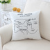 Tóm tắt Bắc Âu ins trừu tượng Matisse đơn giản sofa xe hơi Pháp cashmere đệm sáng tạo gối gối thắt lưng - Trở lại đệm / Bolsters gối tựa ghế sofa Trở lại đệm / Bolsters