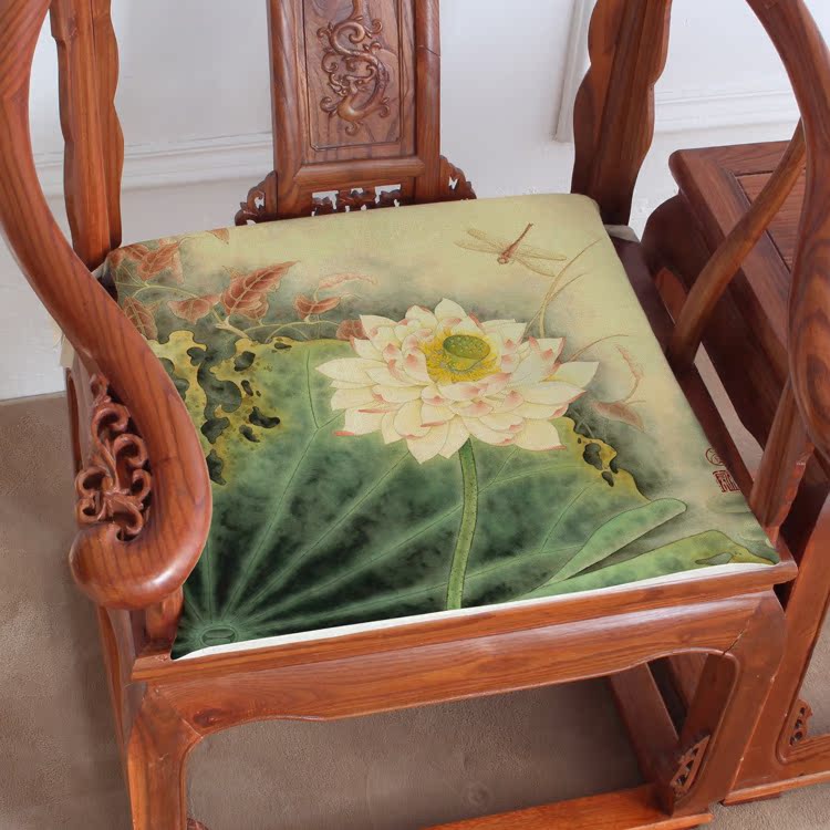 Thơ cổ điển Trung Quốc mẫu mới Trung Quốc đệm cổ điển gỗ gụ sofa đệm pad ăn ghế pad dày tùy chỉnh thảm ghế gỗ phòng khách