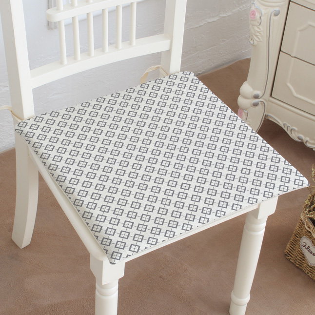 Điểm dòng Bắc Âu IKEA bông hình học và vải lanh ghế đệm ghế thắt lưng gối xe đệm văn phòng sofa đệm tấm trải ghế sofa mùa hè