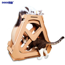  Walking cat) Cool original waterwheel Ferris wheel Cat scratching board cat climbing frame Cat nest Corrugated paper rotating creative wheel