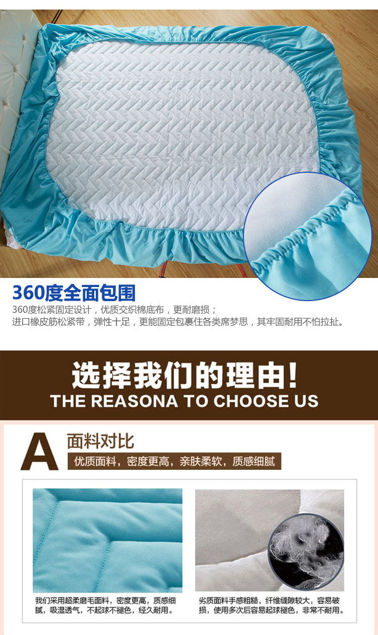 Được trang bị bông Simmons bảo vệ mat bộ giường không trượt nệm bìa làm sạch pad mat giường nệm pad - Trang bị Covers Ga phủ giường là gì