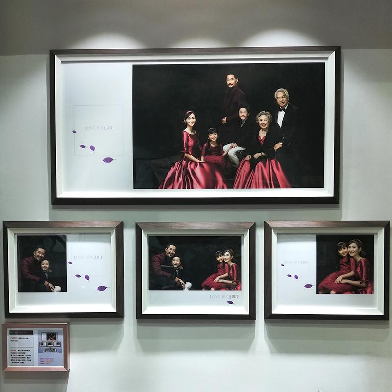 Photo Wall Living-room Bedroom Flush Wedding Dress Photo Magnify Plus Photo-Frame Hanging Wall Custom Solid Wood Photo Gallery Full Family Foe children