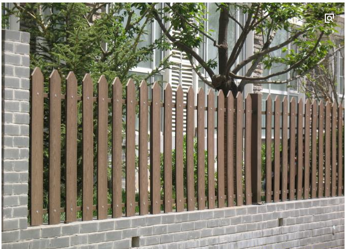 Plastic wood sealed enclosure Seamless fence Railing handrail outdoor guardrail Villa courtyard garden open screen