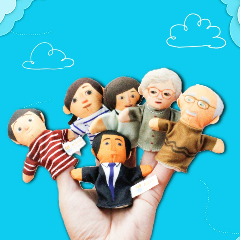 finger family family finger dolls refer to occasional plush cloth art toy Parent-child preaching storytelling
