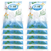 Shanghai Jahwa Liushen talcum powder bag refill baby adult toning skin moisture absorption perspiration fragrance mild 75g*10 packs