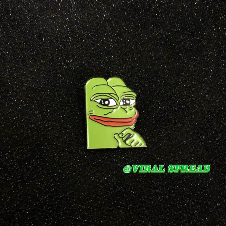 VIRAL SPREAD sadfrog biến dạng tang ếch ếch trâm vui Comit trâm bốn - Trâm cài cài áo vest