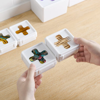 Multifunctional cross visual storage box can be stacked and combined drawer garbage bag storage box amazon hot spot