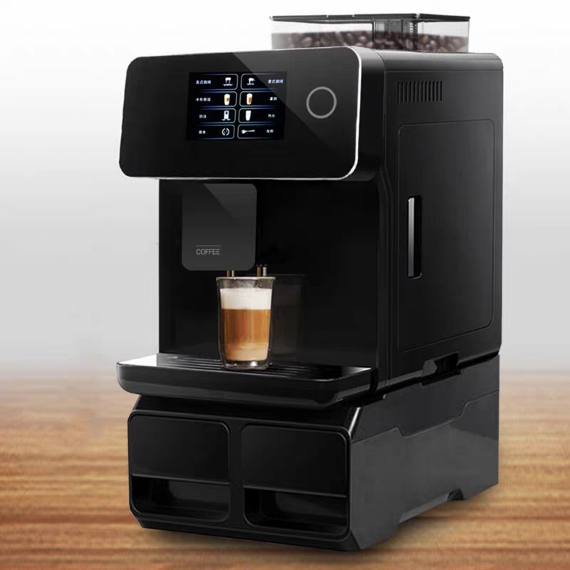 Office Coffee True Color Screen Fully Automatic Home and Commercial Use American and Italian Style Freshly Ground Small Coffee Machine with Automatic Milk Frother