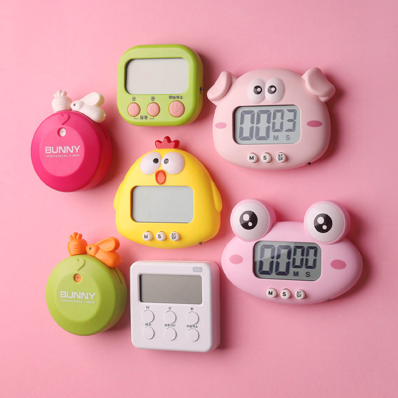 Kitchen Timer Timer Fridge Sticker loud student Inverted Reminder Electronic Alarm Clock Stopwatch Cute Baking Clock