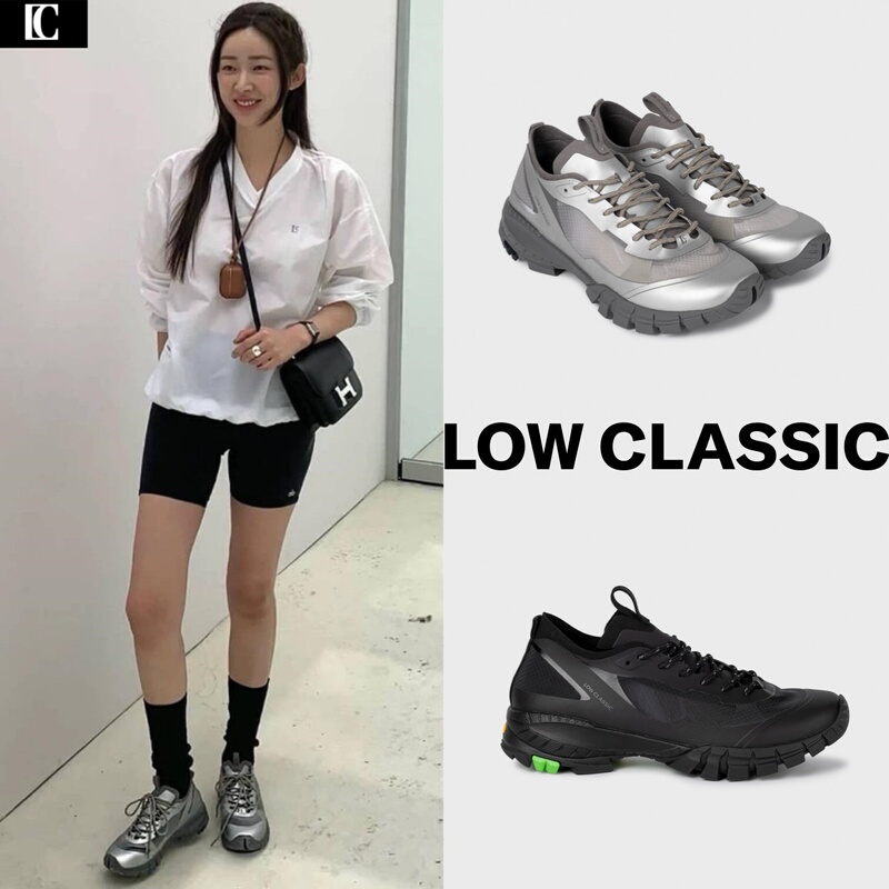 Korean Genuine Lowclassic Retro Casual Sports Shoes Lc Cha Jingyuan Same Style Mesh Breathable Lace-Up Running Shoes