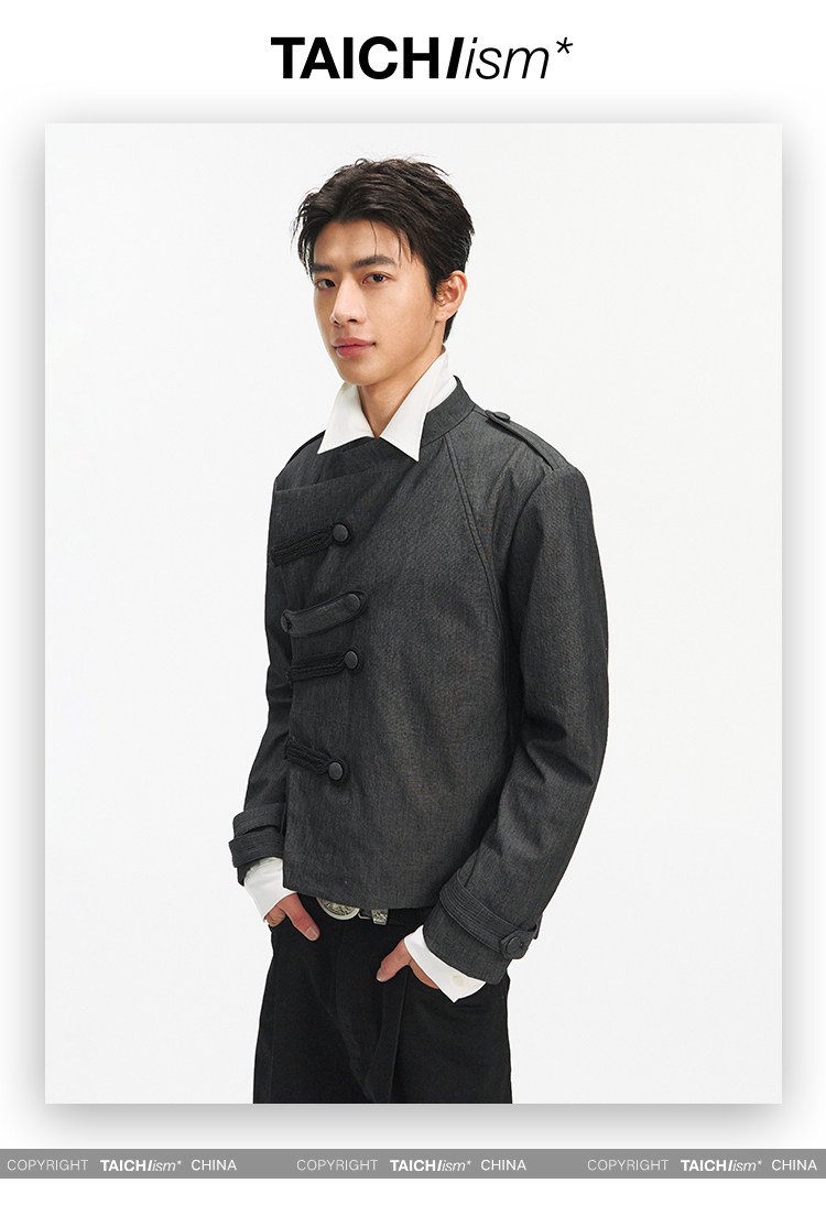 TAICHIISM Napoleon Tencel Linen Knot Jacket