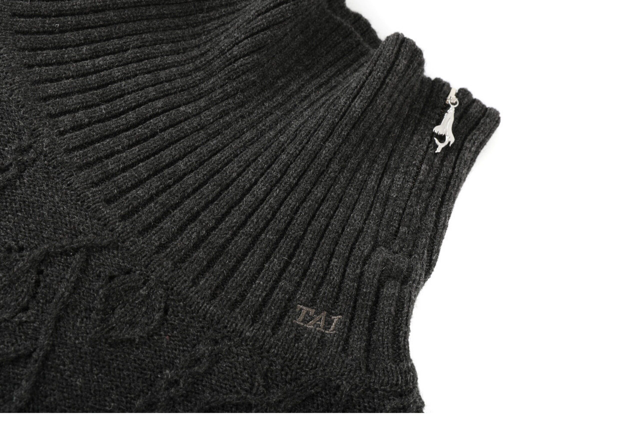 TAICHIISM Cable-Knit Turtleneck Sweater