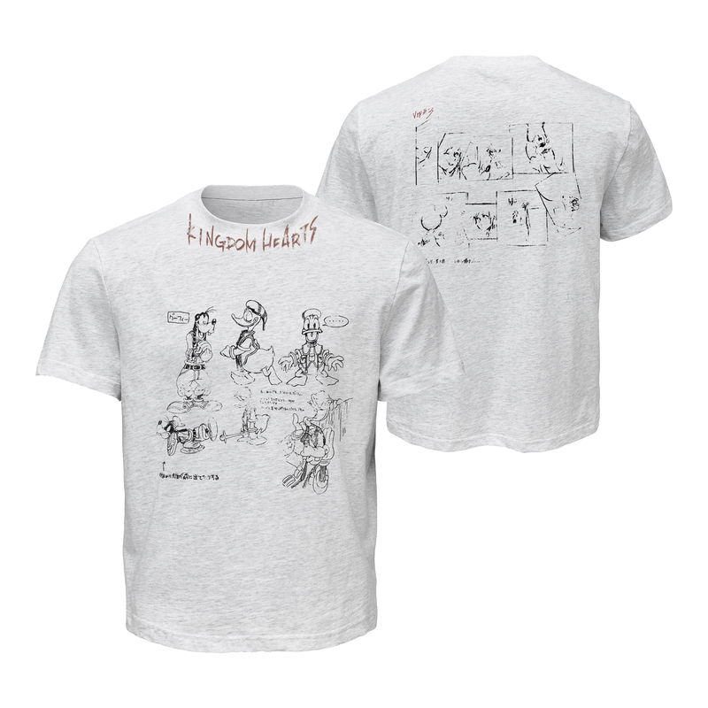 Taichiism “Kingdom Hearts” Mickey Illustration Anime Hand-Drawn Digital Kangli Vintage Print Short-Sleeve