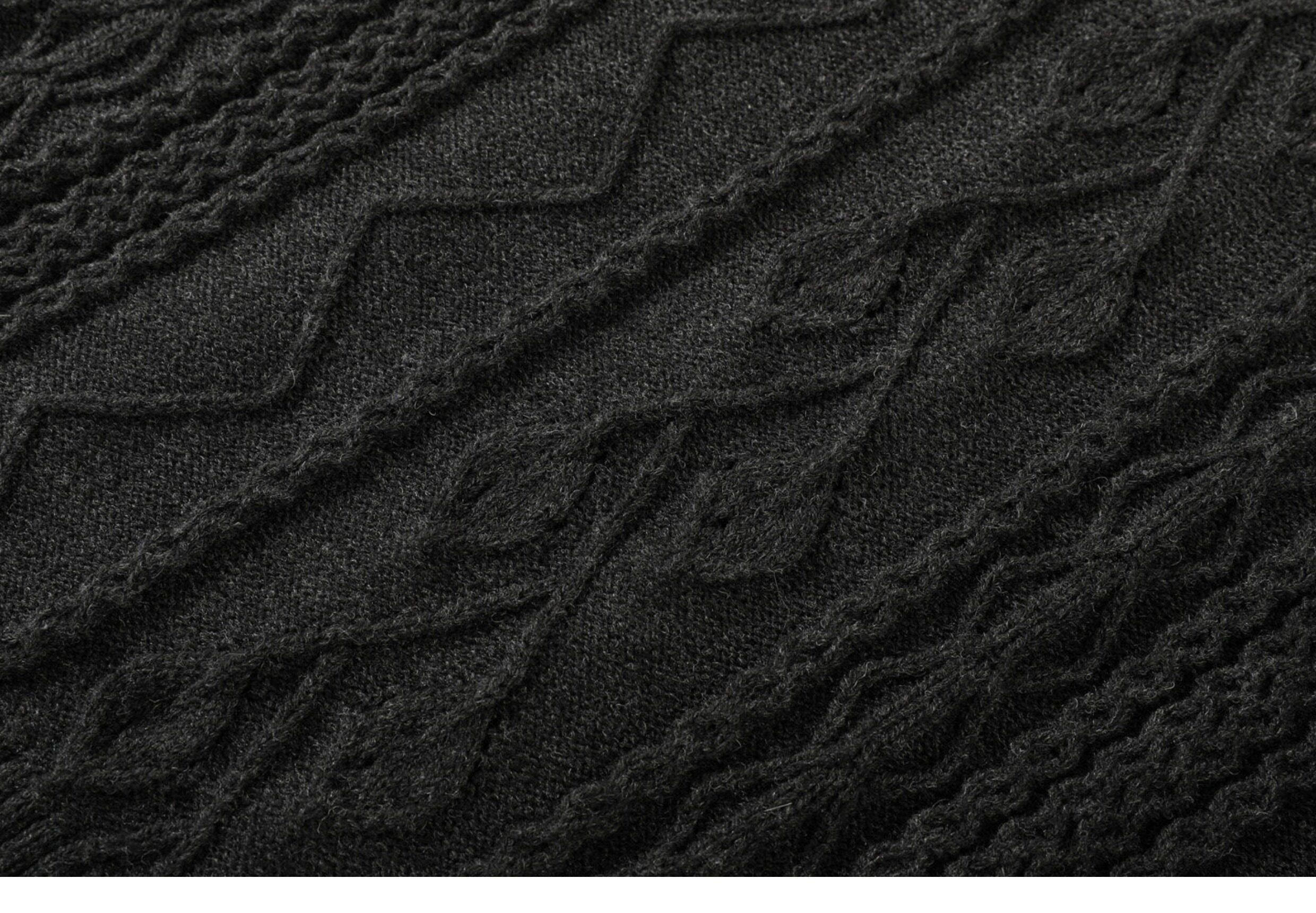 TAICHIISM Cable-Knit Turtleneck Sweater