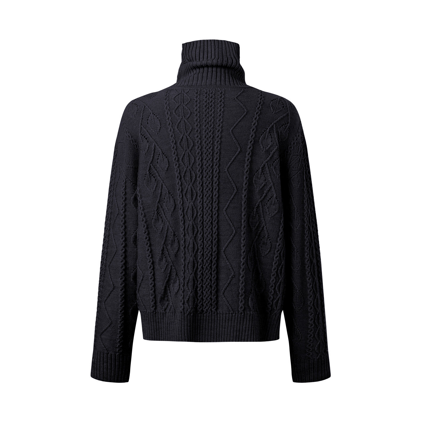 TAICHIISM Cable-Knit Turtleneck Sweater