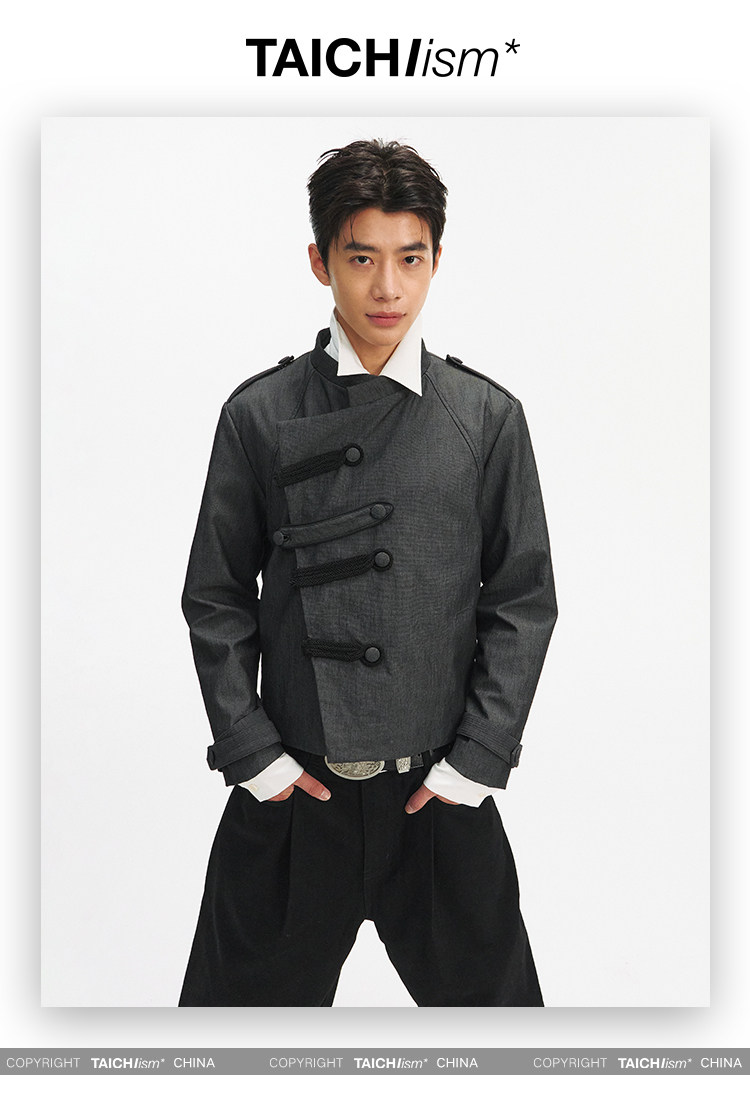 TAICHIISM Napoleon Tencel Linen Knot Jacket