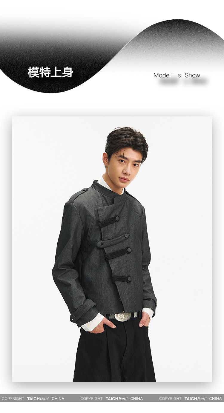 TAICHIISM Napoleon Tencel Linen Knot Jacket