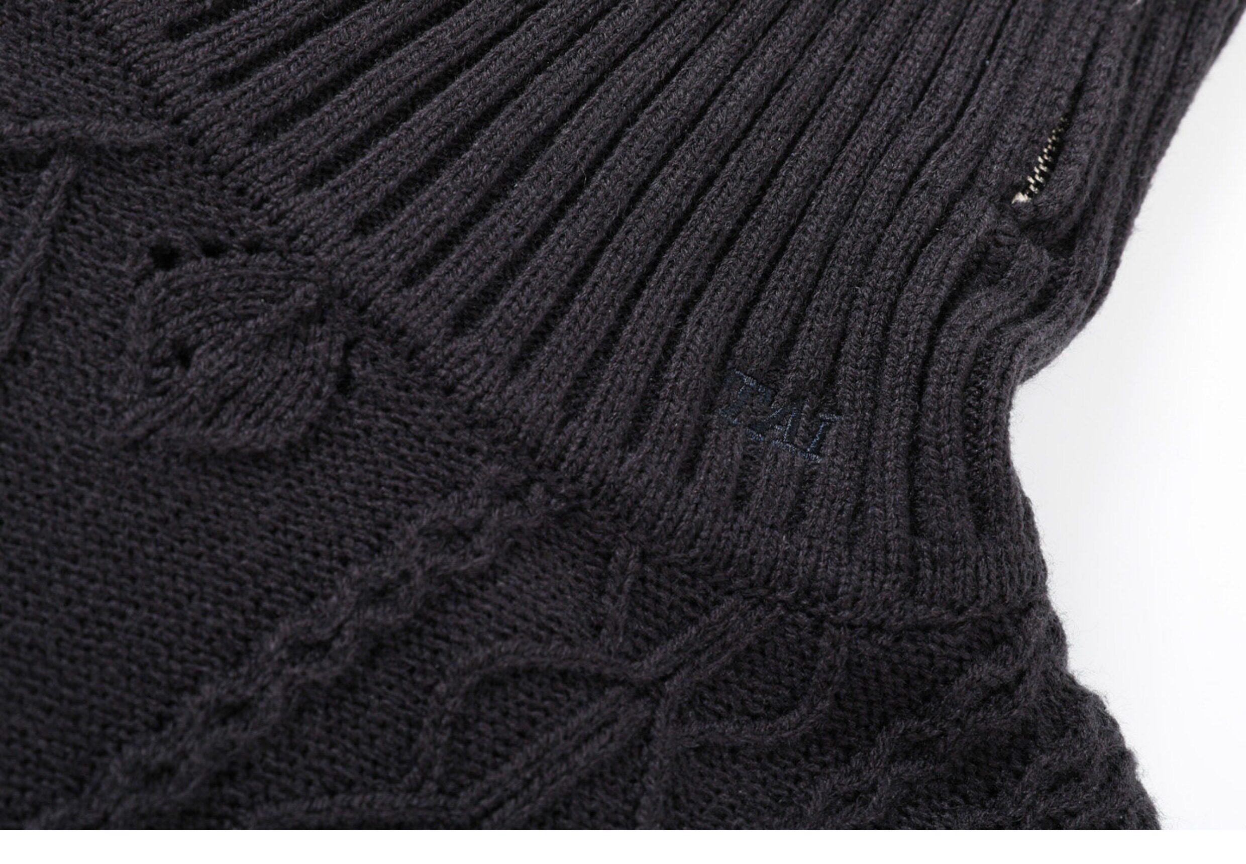 TAICHIISM Cable-Knit Turtleneck Sweater