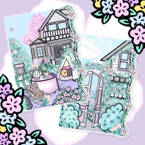 Brying Q] Original separation page Alice series ins and European hand books decorated Gillito This split page