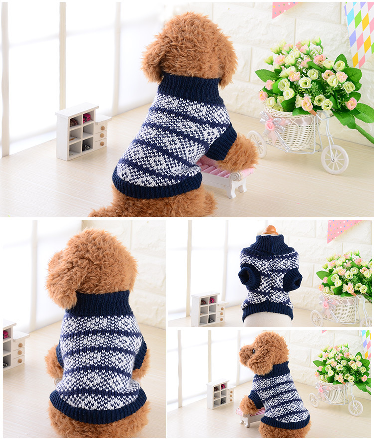 Quần áo chó sữa nhỏ siêu nhỏ thú cưng mùa thu và áo len mùa đông Mèo hơn gấu Chihuahua quần áo hai chân phổ quát - Quần áo & phụ kiện thú cưng áo dài cho chó